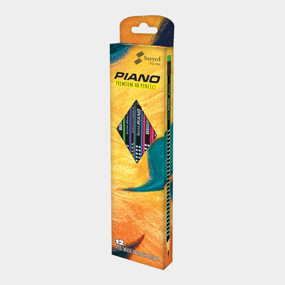 Piano Premium 885 HB with Eraser Lead Pencil Box – Pack of 12
