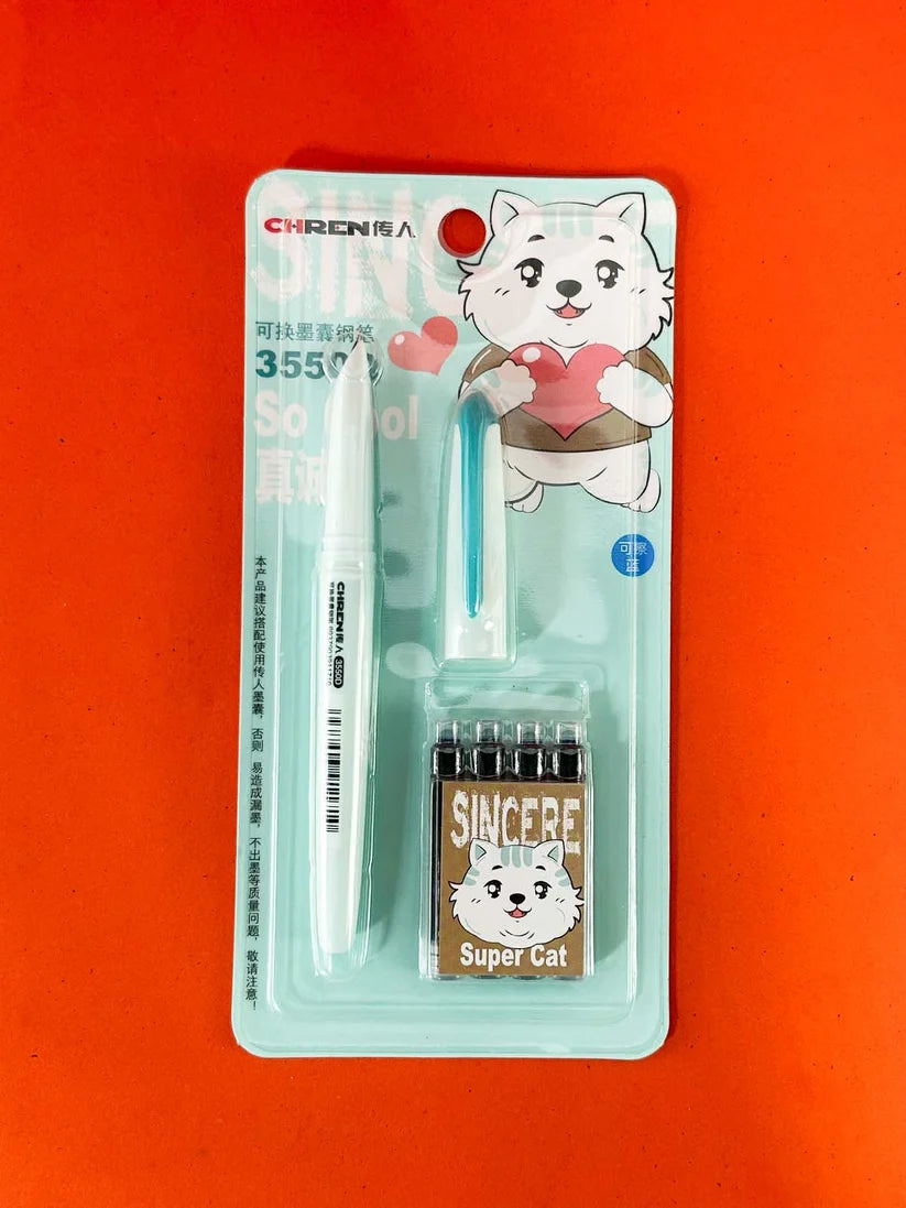 Ink Pen For Students With 4 Ink Cartridges PB244