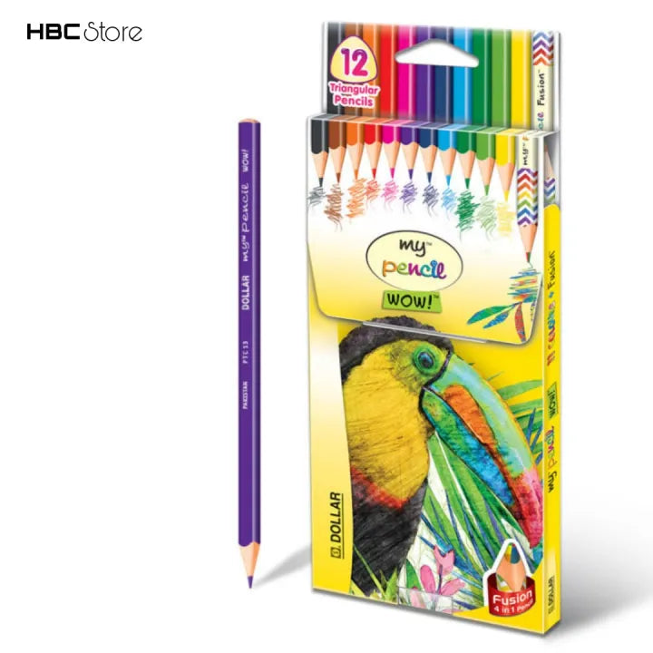 Dollar My Pencil Color (12 pcs) Full|Best Quality Pencil Colour For Drawing And Kids Stationary Used