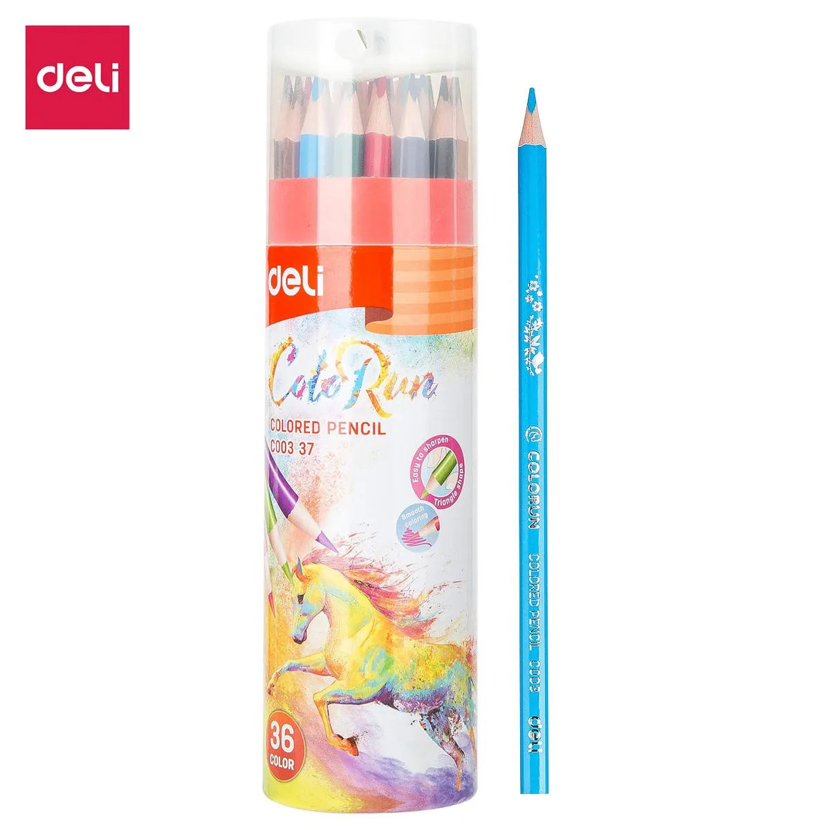 Deli - EC00337-Colored Pencil (36 colors/Tin box)