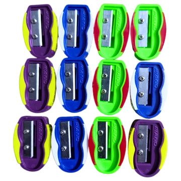 One Pack of Fancy Multicolour PIANO Sharpners TR-12 (12Pcs)