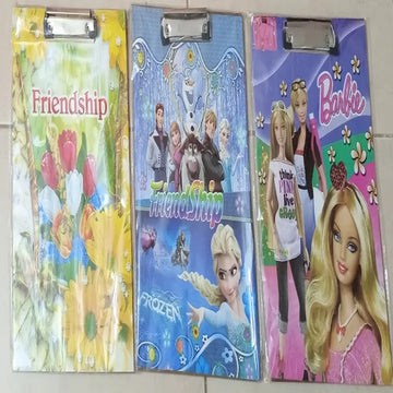 Clip Board for Exam and Other Purpose - Random Color & Deign Art # GW-L W/C CB - 0001