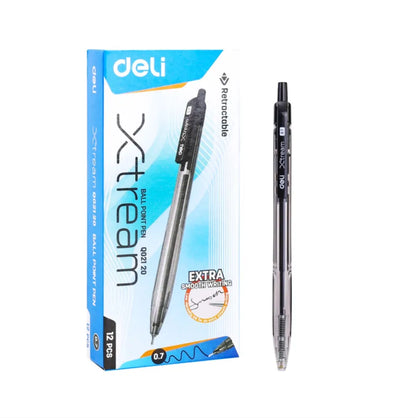 deli Xtream Ball Pen (Black & Blue)