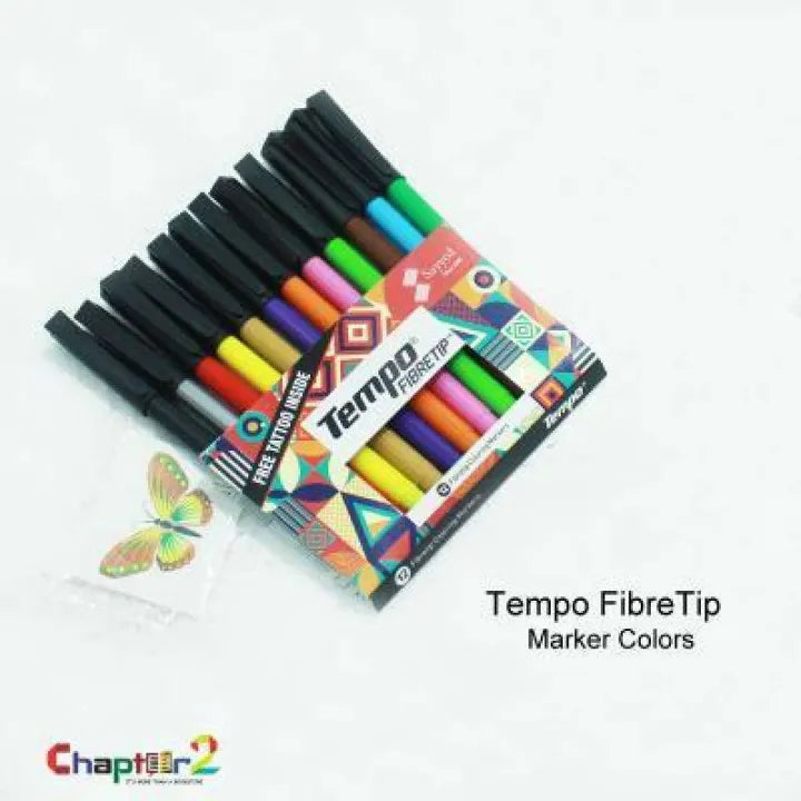 Tempo 12 Colours Marker Set