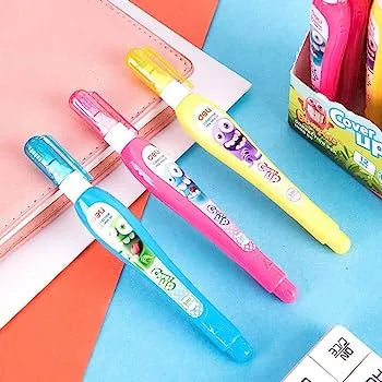 Deli Cover Up Correction Pen 7ml 1pc | Smooth Quick-Dry White Ink | Easy Mistake Fixer for Office School Home | 39299 Stationery Supplies