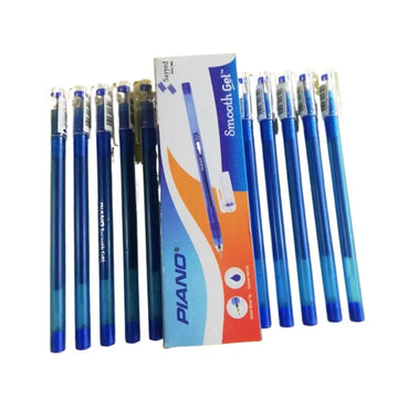 One Pack of PIANO Smooth Gel BallPens (10 Pcs)