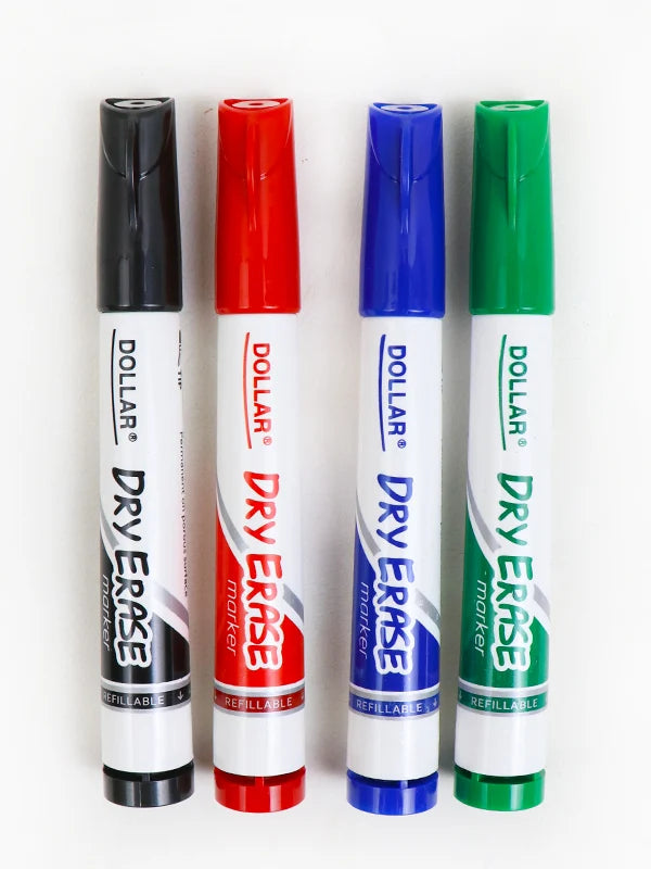 Pack Of 4 Dollar Dry Erase Markers