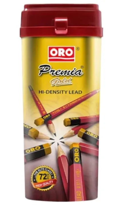 Oro Premia Gold HB Lead Pencil Jar of 72,ORO Lead Pencils <Best Quality lead Pencils,Lead Pencils Box