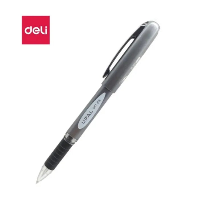 Deli - ECG51BL - UPAL Gel Pen - Tip: 0.7mm - (12PCS) Blue Black