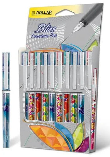 Bliss Fountain Pen Doller Pack of 10 Pcs