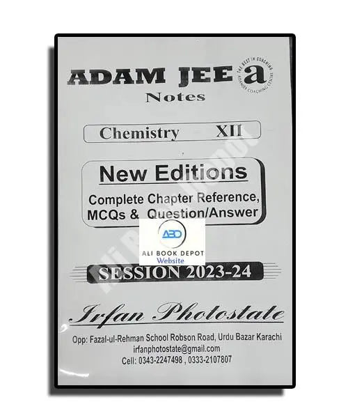 Chemistry – Notes Adamjee – Class 12 Science