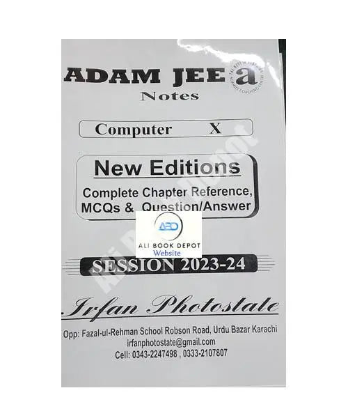 Computer – Notes Adamjee – Class 10 Science