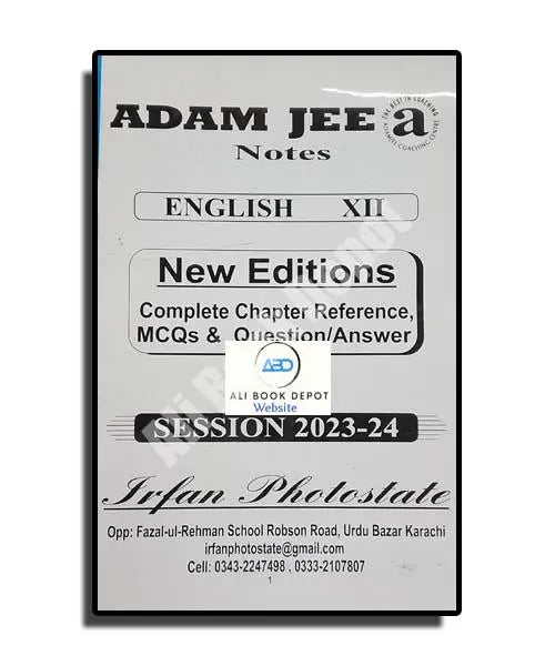 English – Notes Adamjee – Class 12 Science – 12 Commerce – 12 Arts