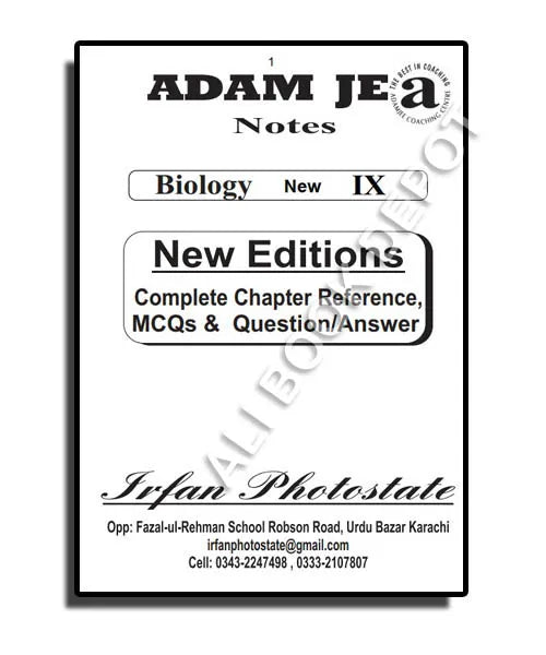 Biology – Notes Adamjee – Class 9 Science