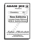 Chemistry – Notes Adamjee – Class 9 Science